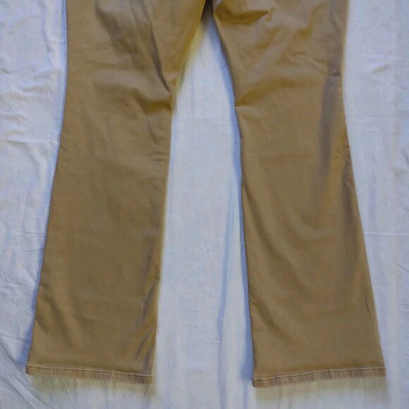 Torrid Perfect Slim Boot Super Soft Khaki Tan Jeans Stretch Women's Size 12R - Picture 10 of 11